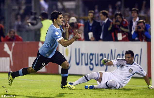 Luis Suárez, fue el máximo goleador de las Eliminatorias Brasil 2014 (Foto: Reuters).